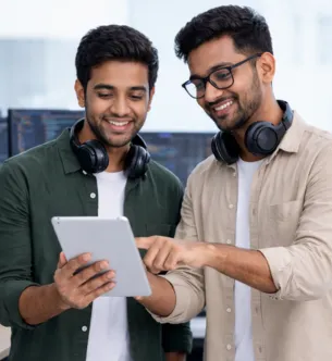 Technofra skilled team collaborating on digital solutions